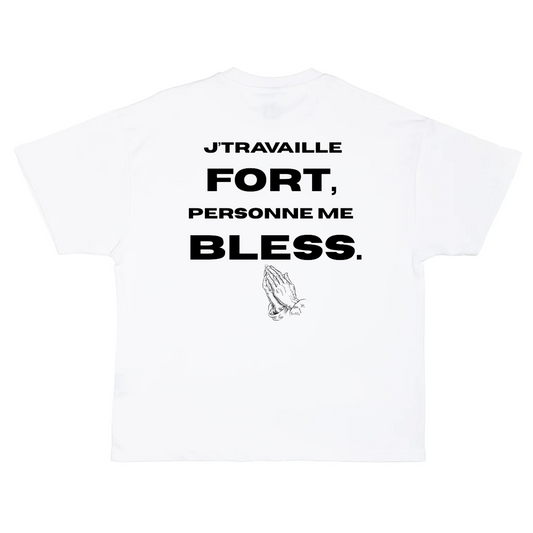 T-SHIRT FRAPP, JUGG, FINESSE BLANC