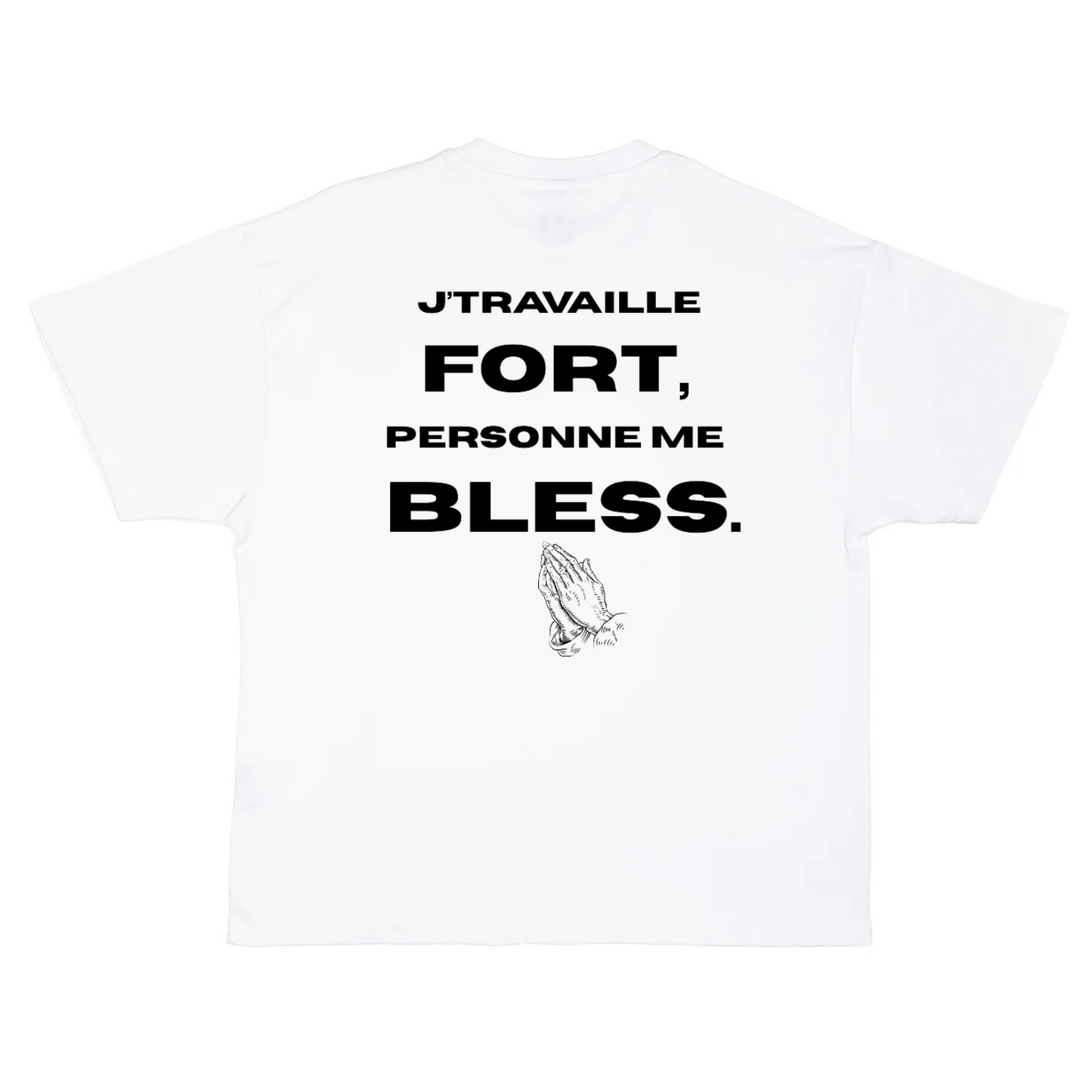 T-SHIRT FRAPP, JUGG, FINESSE BLANC